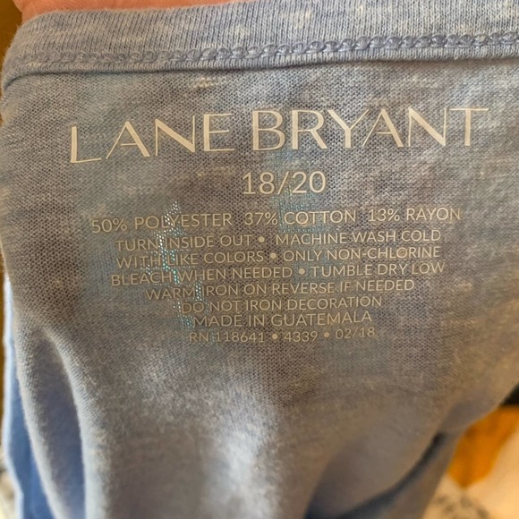 Lane Bryant graphic champagne shirt - Picture 6 of 6